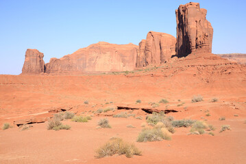 Fototapeta na wymiar Monument Valley Tribal Park in Utah and Arizona, USA
