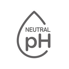 pH neutral balance vector icon, badge seal, logo