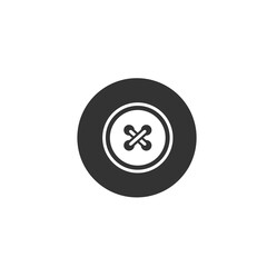 button icon. vector simple illustration