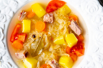 kapusniak delicious polish sauerkraut soup