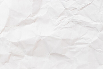 Grunge wrinkled white color paper textured background