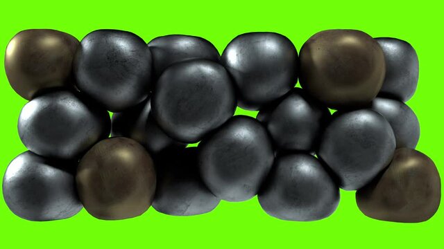 - 3D Animation Soft Body Sphere on Green
- Golden and Silver Spheres
- Lighting Moving
- 1920 x 1080 res.
