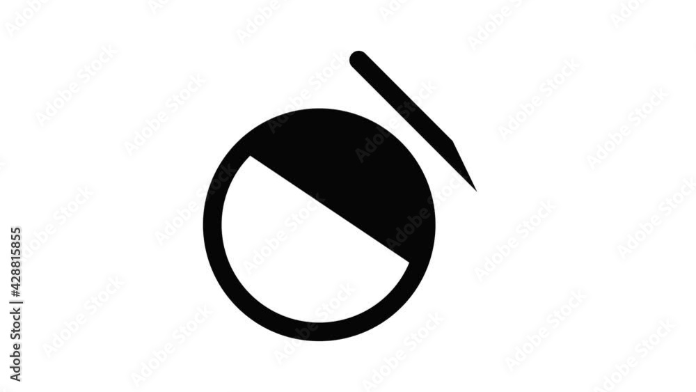 Poster dry clean no steam icon animation outline best object on white background