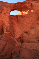 Sun's Eye in Monument Valley, Utah, USA
