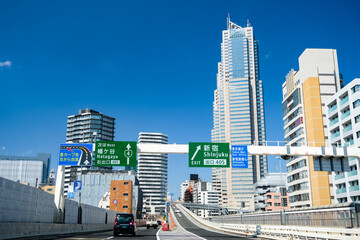 東京都 首都高速4号新宿線（渋谷区代々木付近）...