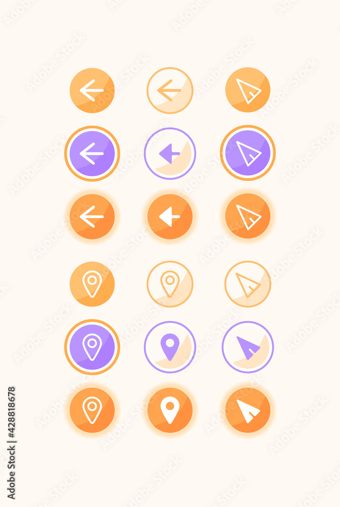 Poster taxi app ui elements kit. setting for online drive ordering isolated vector icon, bar and dashboard 