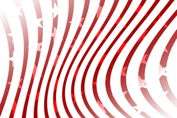 stars and stripes american flag shape curves red and white illustration graphic