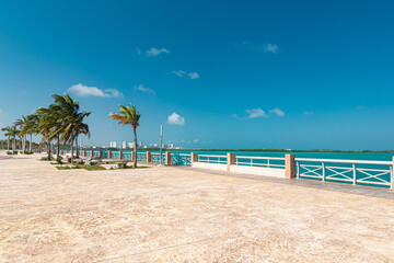 Malecon Tajamar, located in Cancun, Mexico