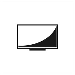 TV icon. vector simple illustration