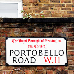 London Street Sign, Portobello Road