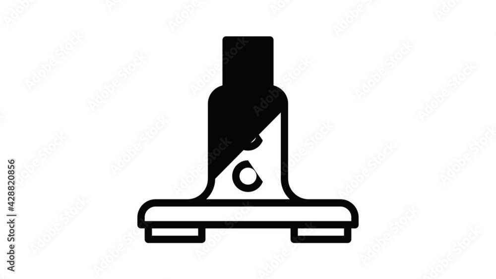 Poster pylon scaffolding icon animation outline best object on white background