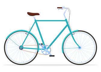 Obraz premium Vintage. Active way of life. Bicycle for settlements.