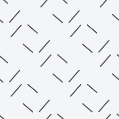 seamless abstract hand drawn pattern with  black strokes on a white background