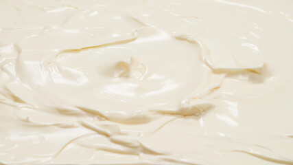 White whipped cream texture.