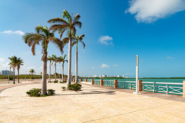 Malecon Tajamar, located in Cancun, Mexico