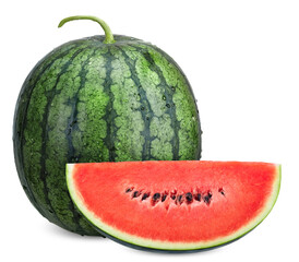  watermelon isolated on white with clipping path