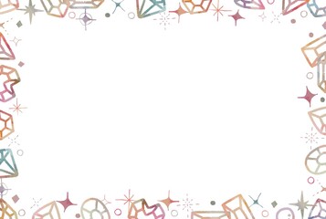 シンプルでかわいい宝石のフレーム