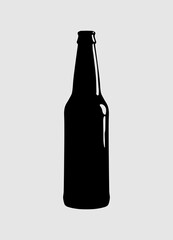beer bottle icon. vector illustration
