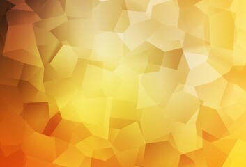 Light Orange vector background with abstract shapes.