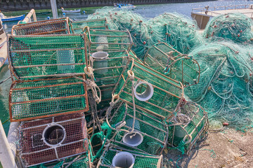 artisanal fishing pots for seafood and octopus