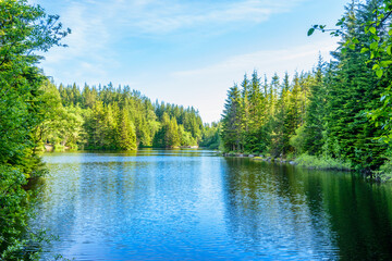 Fototapeta premium Majestic mountain lake in Canada.