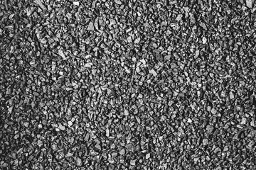 Close-up activated carbon texture. Coconut charcoal.
