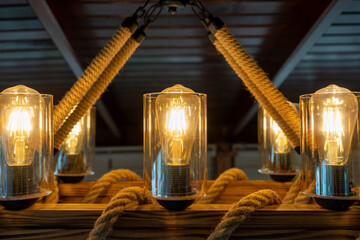 Led Filament rustic bulb yellow
