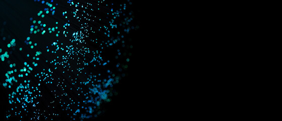 Fiber optics close up. Internet background