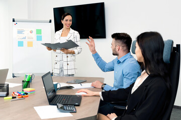 Business people, training, meeting concept