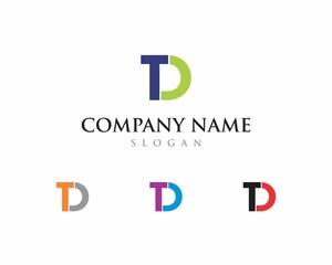Letters T and D Logo Vector 001