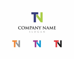 Obraz premium Letters T and N Logo Vector 001