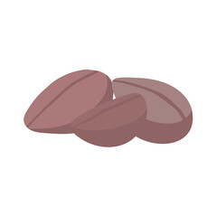 Tree brown coffee beans icon vector illustration.