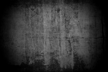Old wall texture cement dark black gray  background abstract grey color design are light with white gradient background.