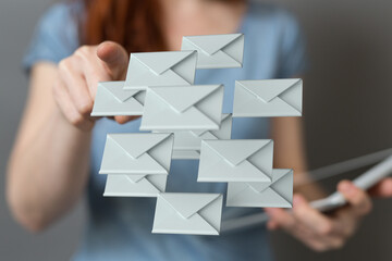 Network Communications with email symbol.