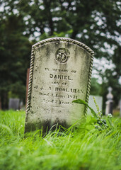 graves in the cemetery