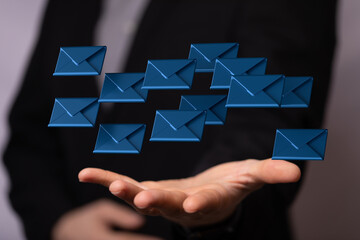 Network Communications with email symbol.