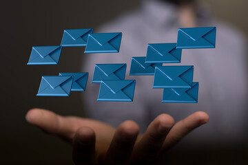 Network Communications with email symbol.