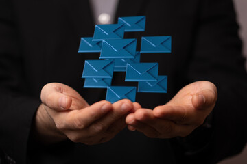 Network Communications with email symbol.