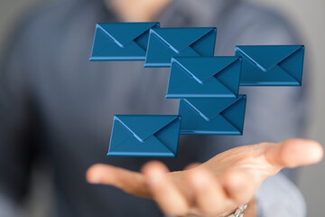 Network Communications with email symbol.