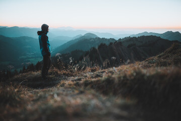 Fototapeta premium Hiker on Top