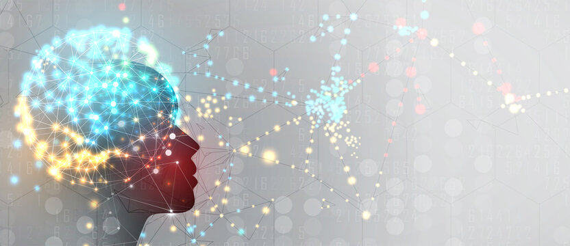 Conceptual technology illustration of artificial intelligence