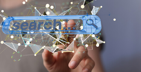 develop interface web application in hand