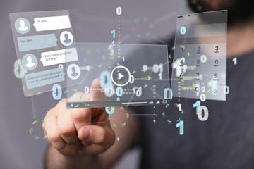 develop interface web application in hand