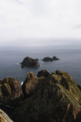 Fototapeta na wymiar landscape photography of the Galician coastal ravines, cabo ortegal