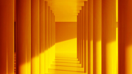 黄色の抽象的な空間