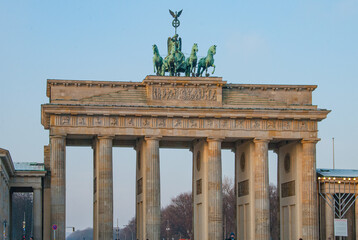 Brandenburg Gate At Pariser Platz, Berlin, Germany, Europe