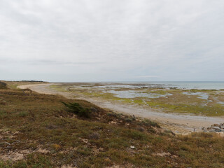 Île de Ré dans le Golfe de Gascogne. Dunes et plages le long de la côte sauvage le long de la pointe rocheuse Saint-Clément-des-Baleines