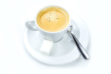 tasse de café isolé sur un fond blanc