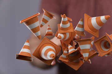 Website under construction page 3d