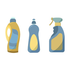 Vector icon. Flat style. Isolated vector illustration on a white background. Means for washing, cleaning and washing.